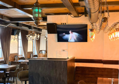 “Mayak” restaurant in Rivne inside