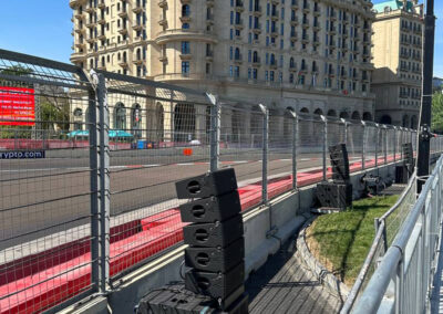 MAG Audio conquers Formula 1 in Baku WASP line array