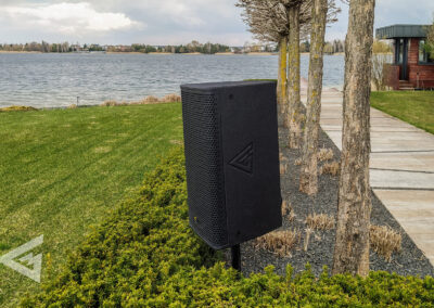 MAG Audio AIR – all-weather acoustics – installation in a country club.
