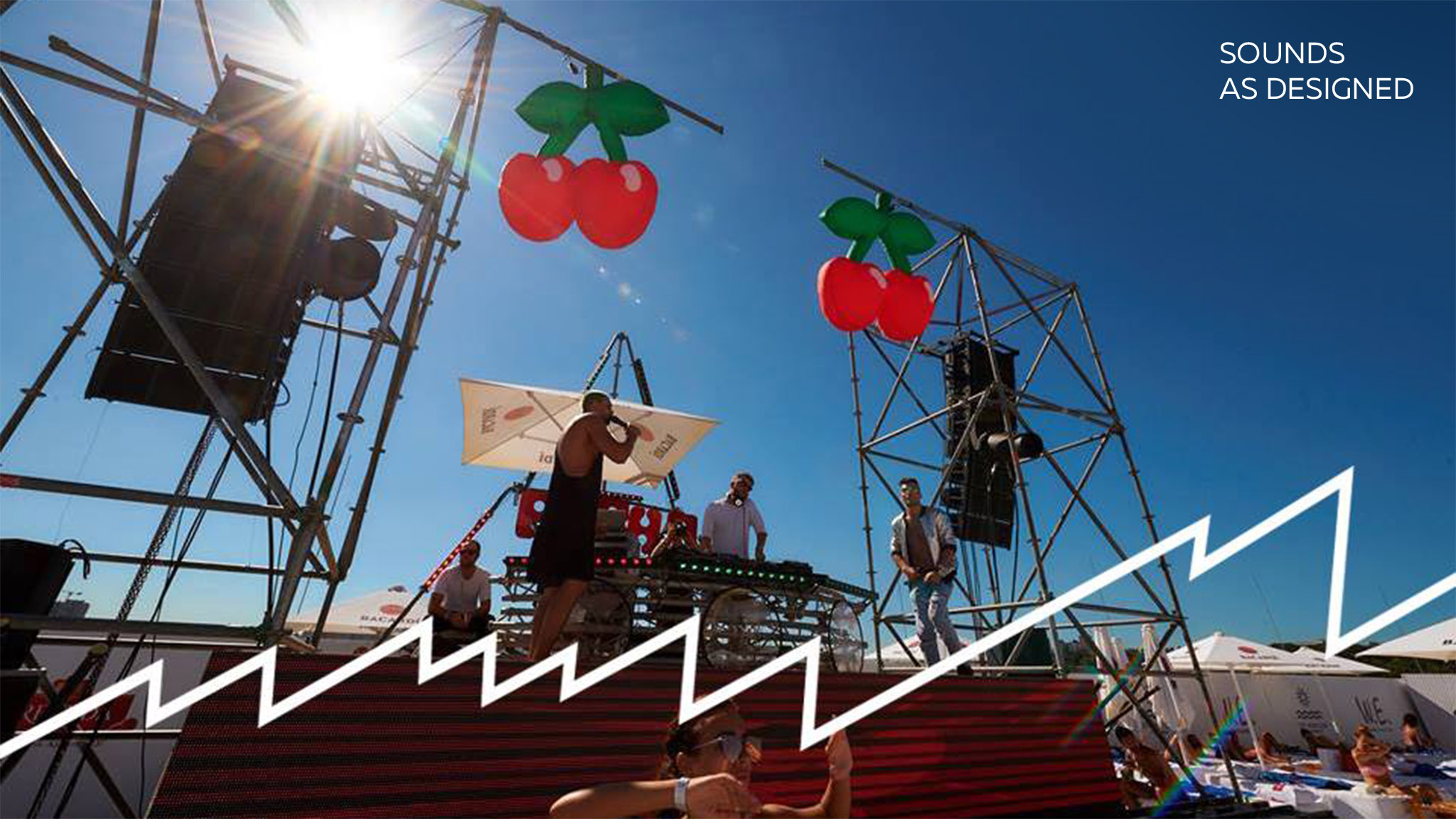 The acoustic systems MAG Audio in City Beach Club Kiev The acoustic systems MAG Audio in City Beach Club Kiev