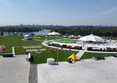 The opening of the Sky Family Park in Kyiv.