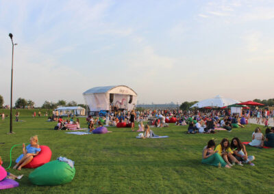 The opening of the Sky Family Park in Kyiv.