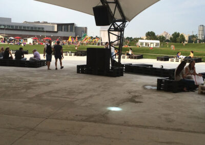 The opening of the Sky Family Park in Kyiv.