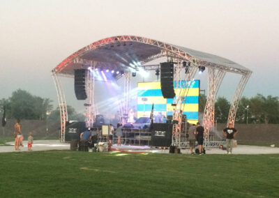 The opening of the Sky Family Park in Kyiv.